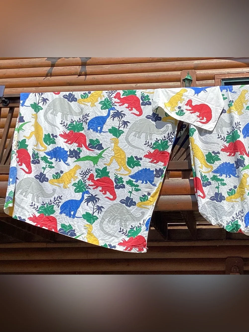 Dinosaurs 🦕 Bedding Sheet Set w/Pillowcase Vintage  VNPLVC